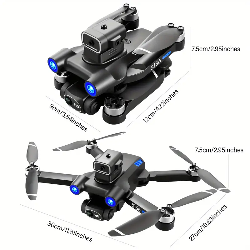 s136 brushless gps uav with optical flow positioning foldable 360 intelligent obstacle avoidance 4 sides obstacle avoidance smart follow electrically adjusted wifi aerial photography details 21