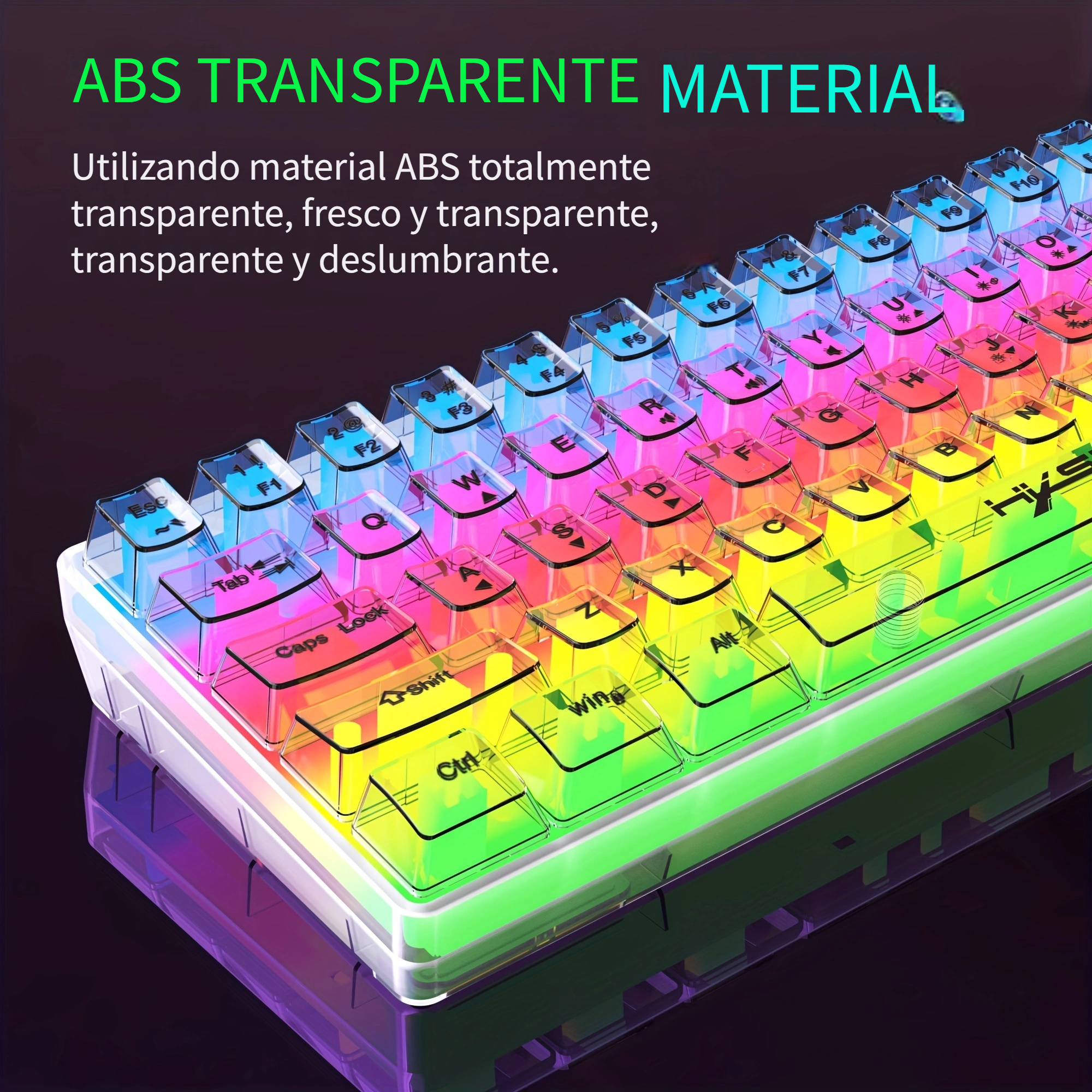 Teclado Pequeño Juegos Cable 61 Teclas Luz Rgb Blanco - Temu Spain