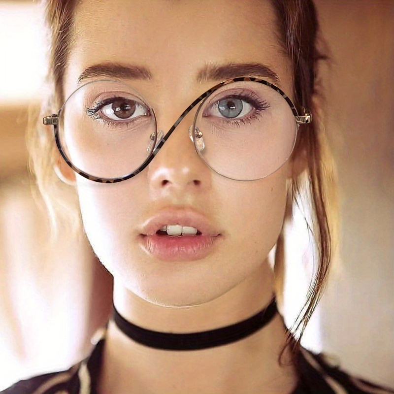Semi rimless clear glasses deals