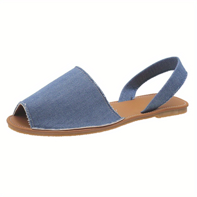 Blue peep clearance toe flats