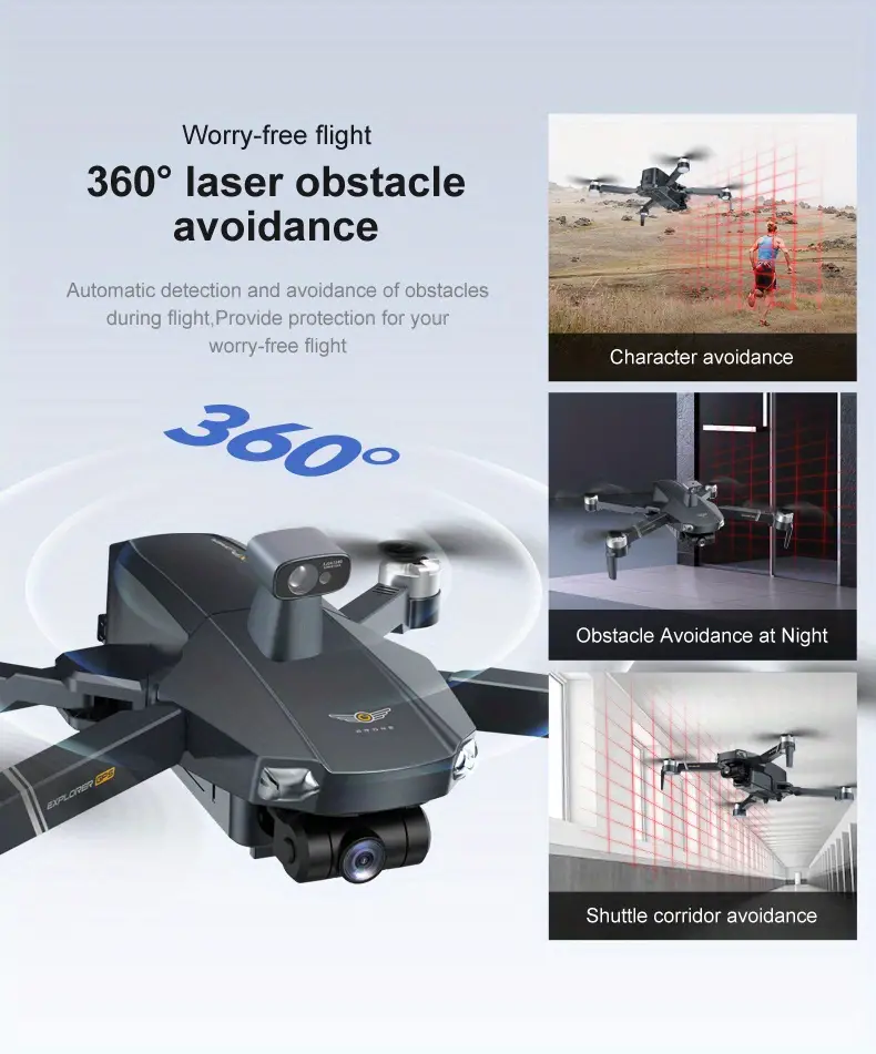 x20 gps brushless drone 360 laser obstacle avoidance 3 axis ptz fpv headless mode intelligent return 3 modes switching main camera transmission frame rate 25 fps adult aerial photography drone details 5