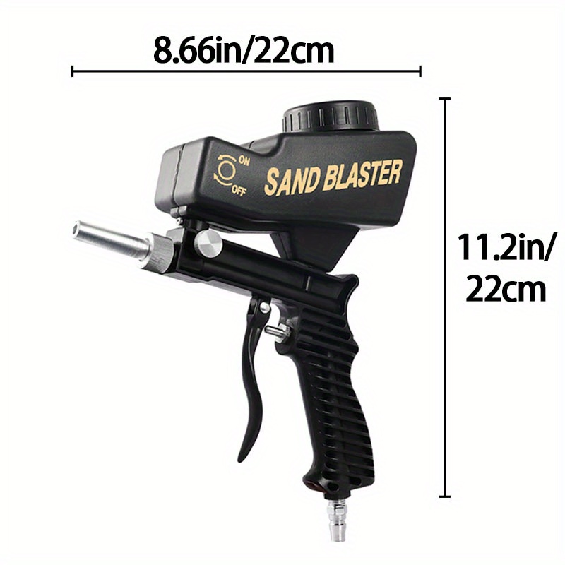 LEMATEC Sandblaster Gun AS118-3 Soda Blaster Gun abrasive tool
