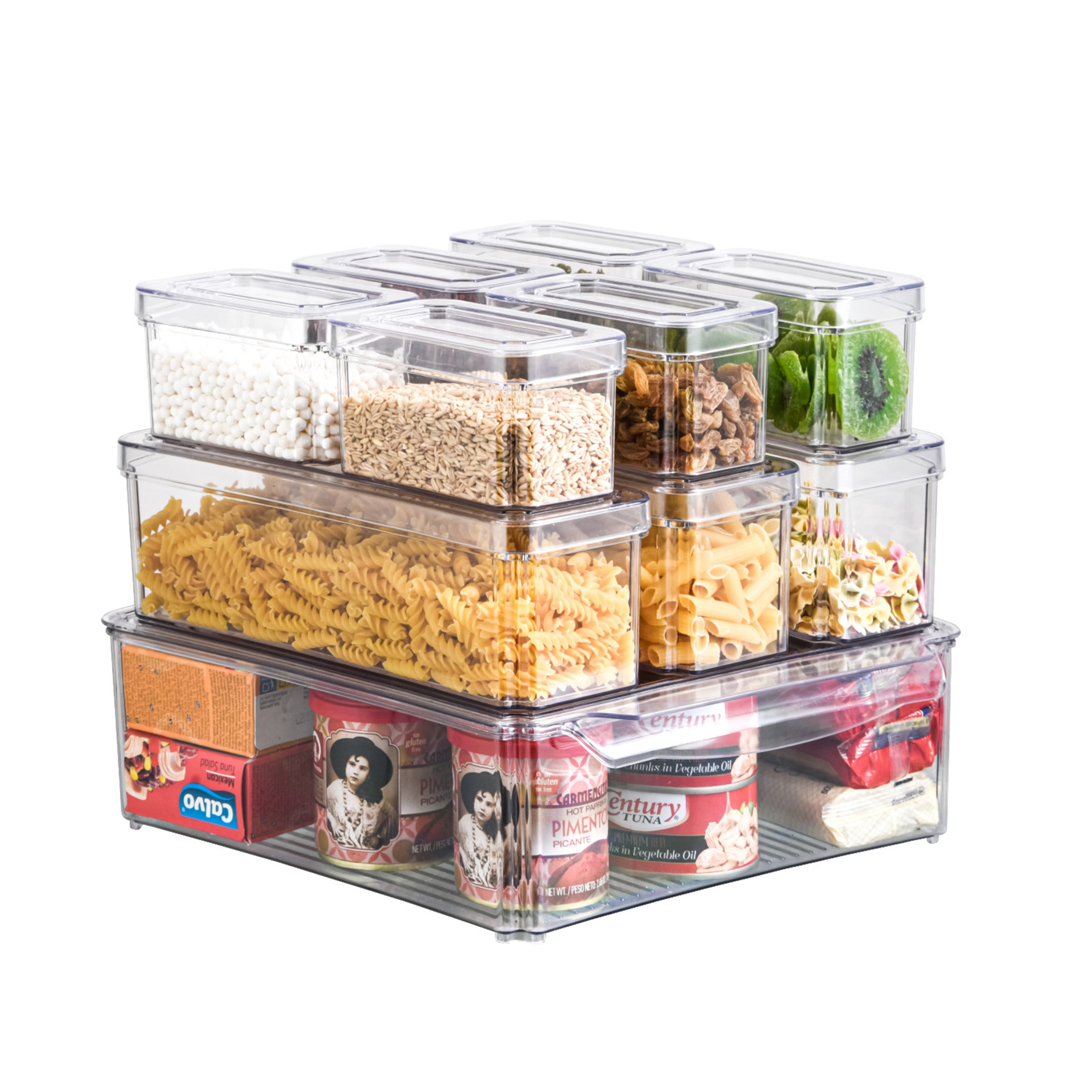 Pet Transparent Stackable BPA Free Snack Box Fruit Vegetable