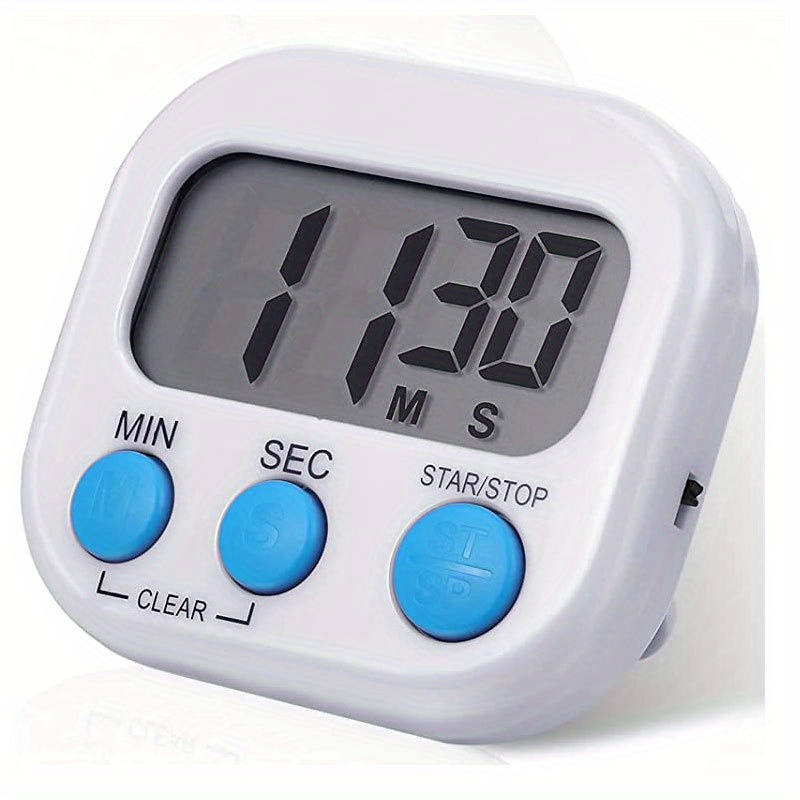 Digital Kitchen Timer Reminder Stopwatch LCD Screen Foldable Stand Magnet  Timing Countdown Cooking Work Gadgets Cozinha Cocina