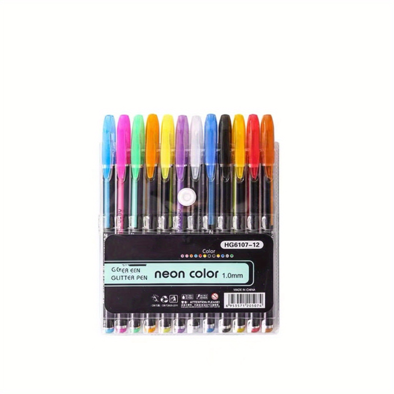 48 Pcs Gel Pen Set, Glitter neon marker Pen Set for Adult Coloring,  Writing, Drawing, Sketching, Kid- Doodling, 1.0 MM Tip Sizes - Assorted  Colors 
