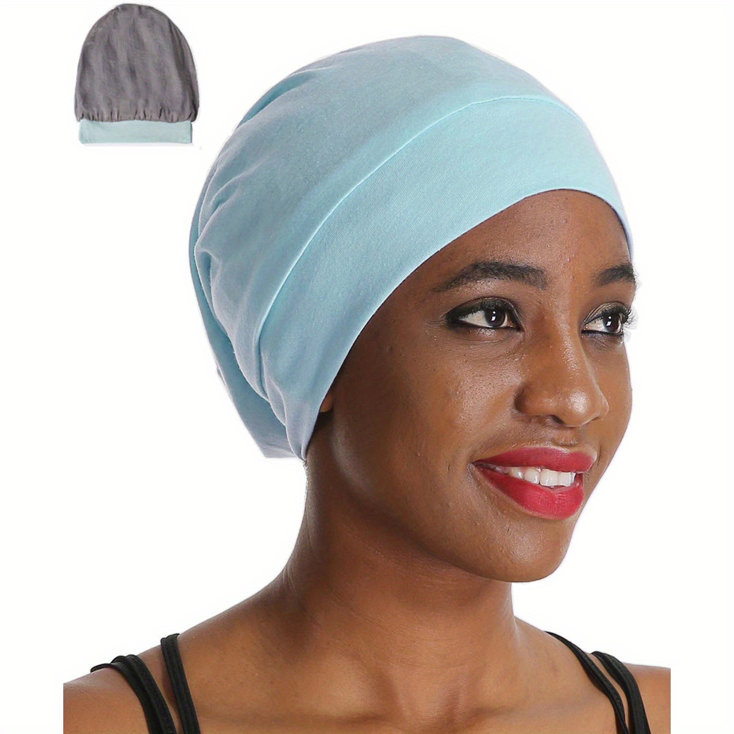 Satin Bonnet Silk Lined Bamboo Sleep Cap, Stay on Slouchy Beanie Hat for  Night Sleeping, Gifts for Women