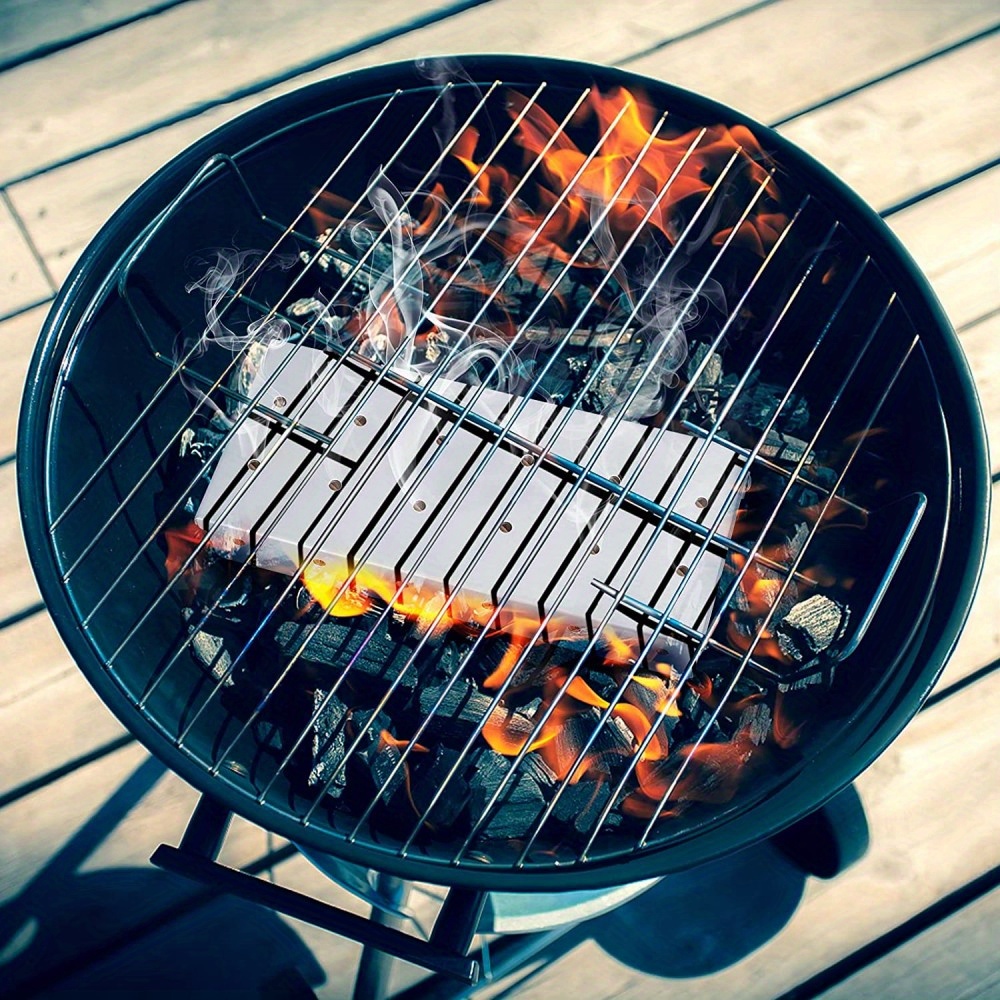 Stainless Steel Smoke Box Smoker Box Gas Grill Charcoal Temu United