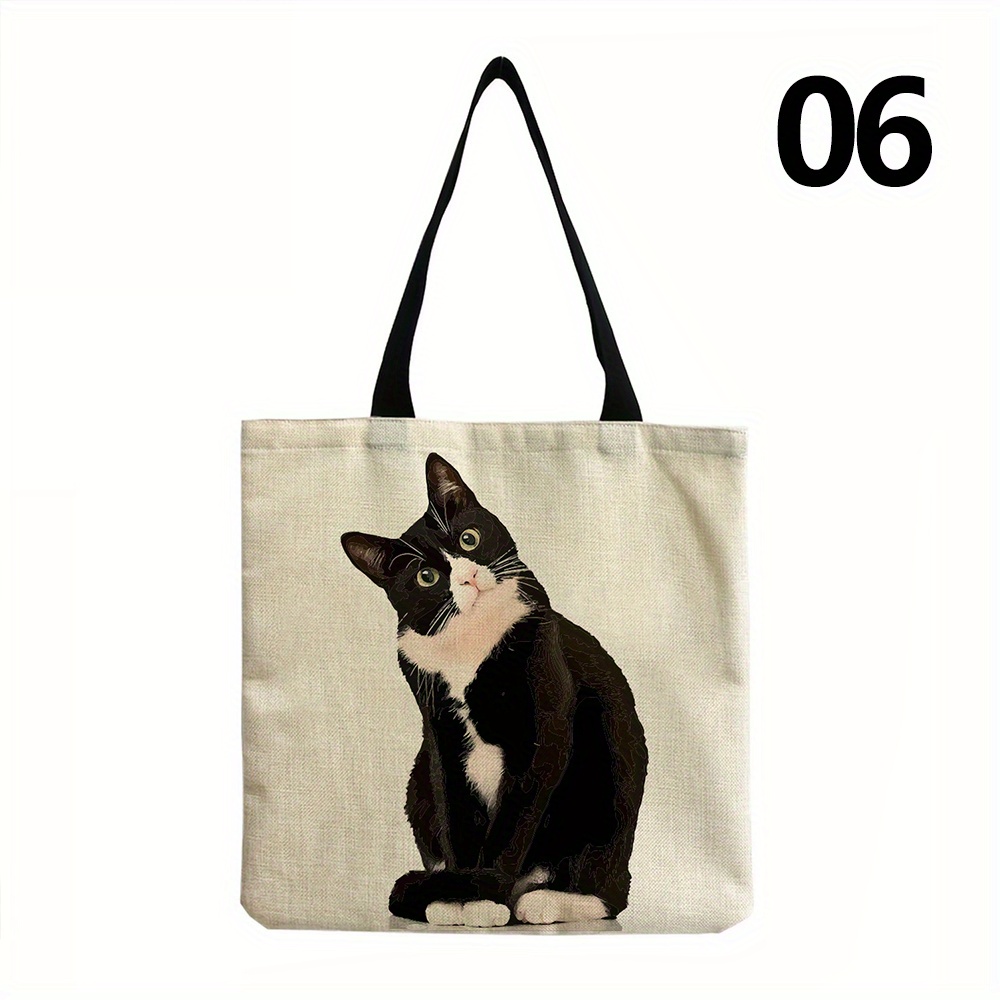 Cat Pattern Tote Bag - Travel and Work Essential