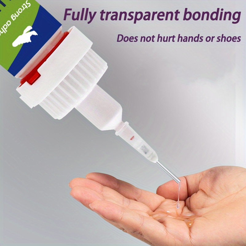 HAEKIM Shoe Glue Sole Repair, Slow-Drying Transparent Shoe Repair Glue Kit, Waterproof, Non-Hardening Adhesive