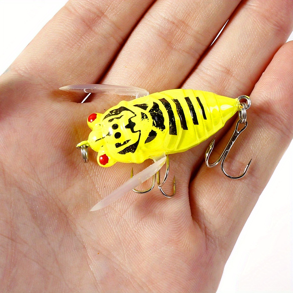 Cicada Bass Insect Fishing Lures 4cm Crank Bait Floating Tackle