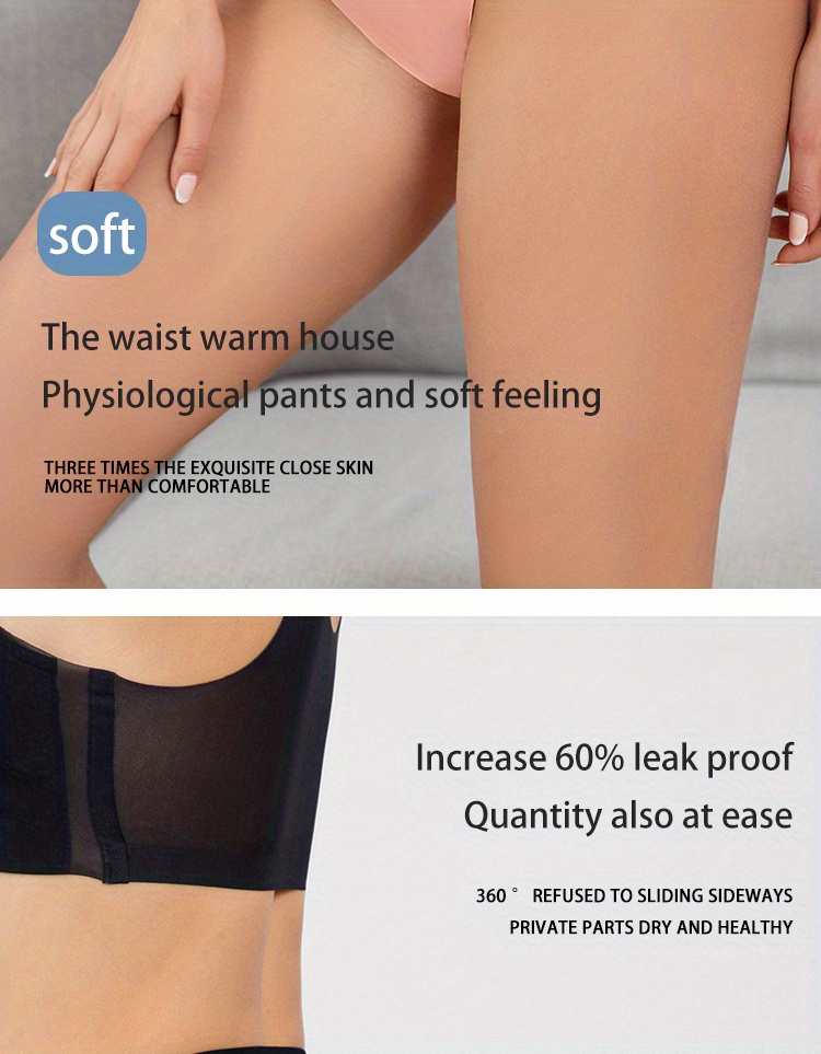 2 Pcs Women Menstrual Period Panties Leak Proof Comfort