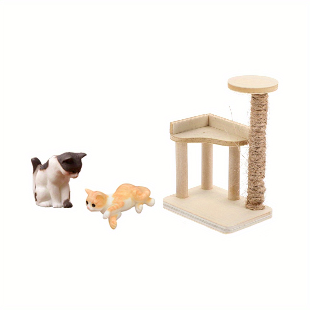 Delight Little One A 112 Dollhouse Wooden Pet Cat Tree Temu