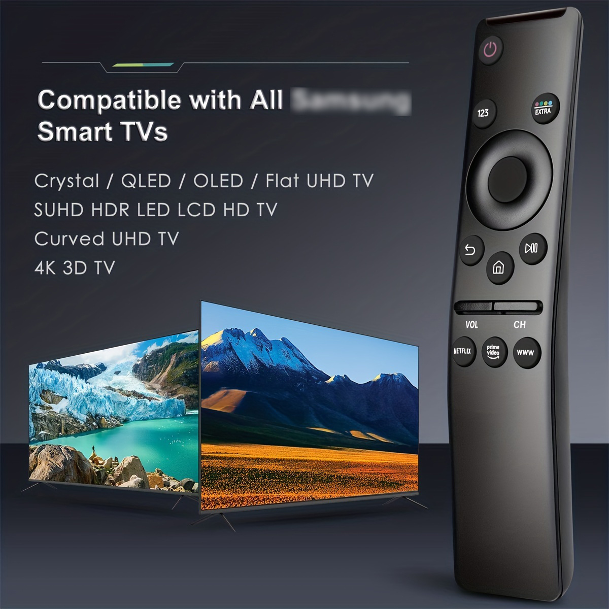 TéLéCommande Universelle pour Samsung Smart-TV, Remplacement à Distance des  TéLéViseurs QLED IncurvéS HDTV 4K UHD et Plus - Cdiscount TV Son Photo