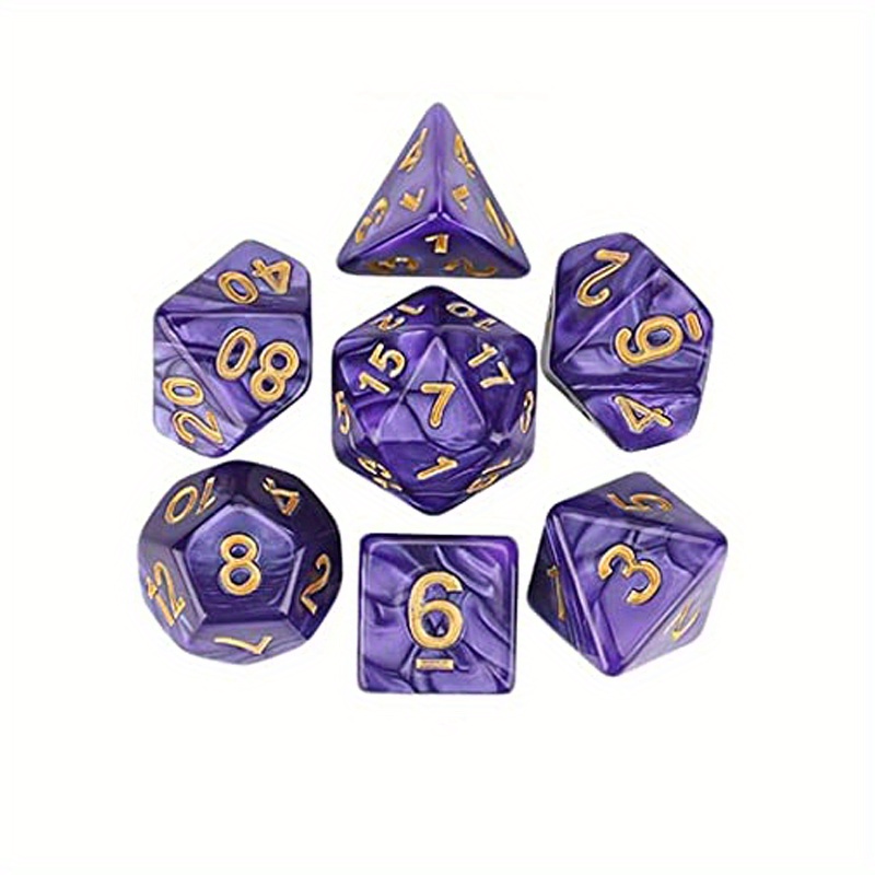 Set Dadi 7 Pezzi/set Dungeons & Dragons D&d Mtg 7-die, Dadi Poliedrici -  Sport E Tempo Libero - Temu Italy