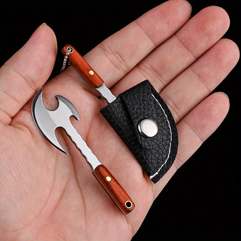 Men's Outdoor Keychain Disassembly Express Knife Non-folding EDC Small Knife Mini Open Embroidery Knife Small Kitchen Knife Portable Opening Axe Knife Accessories Keychain details 10