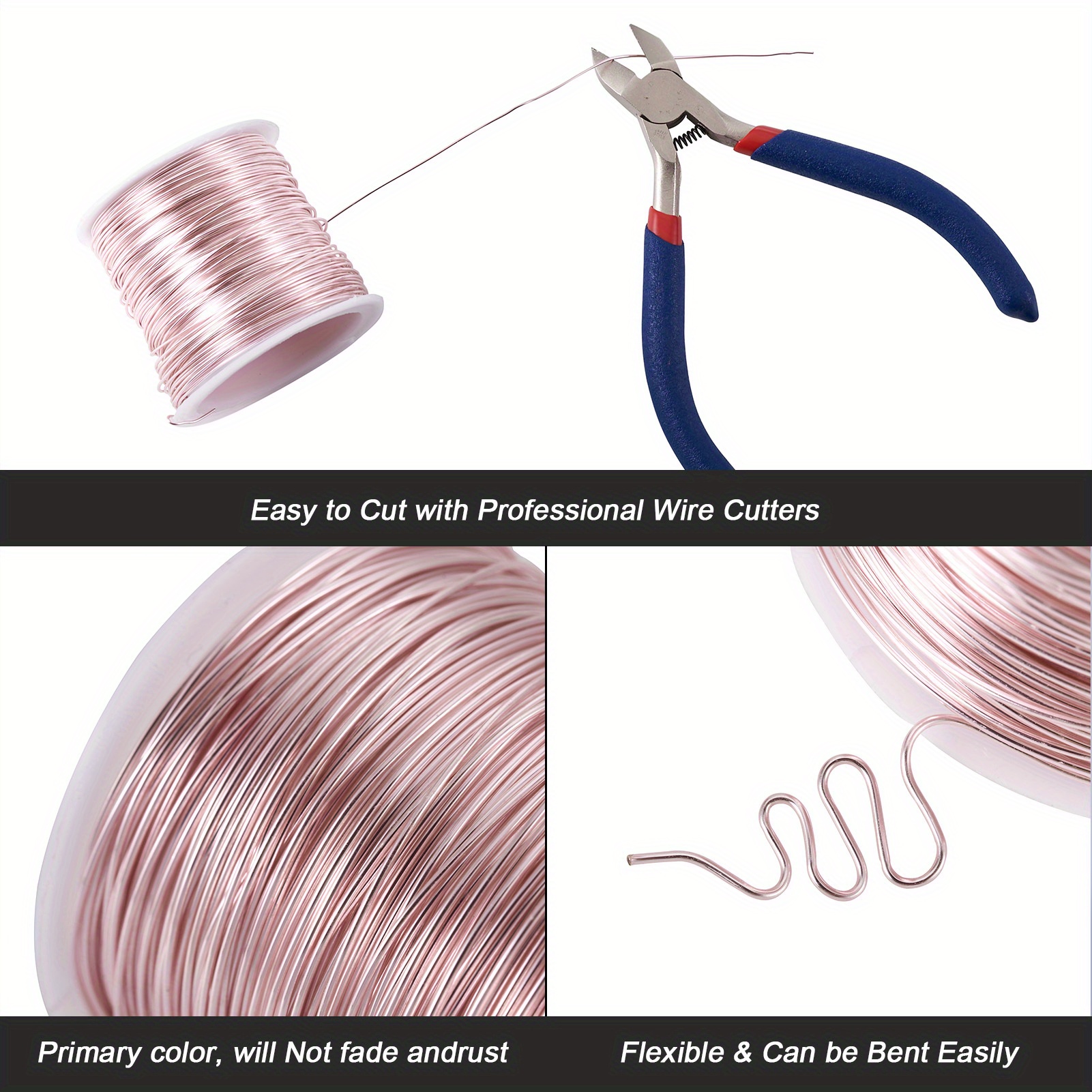 Copper Craft Wire Copper Beading Wire Long lasting Plated - Temu