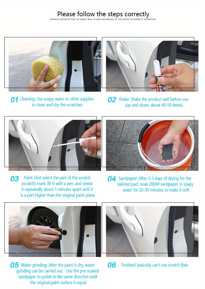 Black Car Scratch Clear Repair Paint Pen Auto Touch Up Pen Scratch Remover