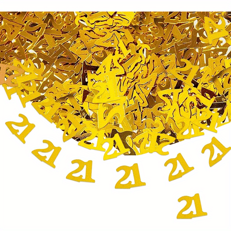 Coriandoli Tavolo Numeri Compleanno Glitterati 1000 Pezzi