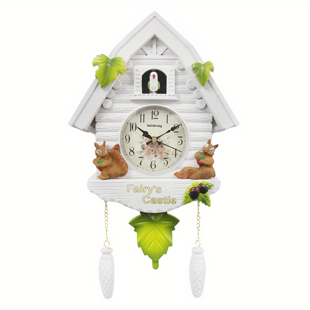  WRJAHCG Reloj de pared, relojes de cuco, relojes de cuco para  pared, reloj de pared de cuco, reloj de pájaro para decoración del hogar,  reloj de pared digital de cuco, reloj