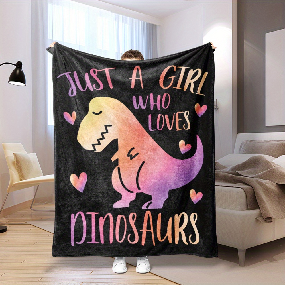 Dinosaur blanket online girl