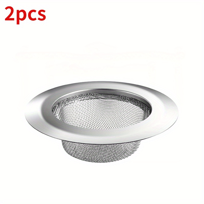 2 PCS Kitchen Sink Strainer - Heavy Duty Stainless Steel Basket