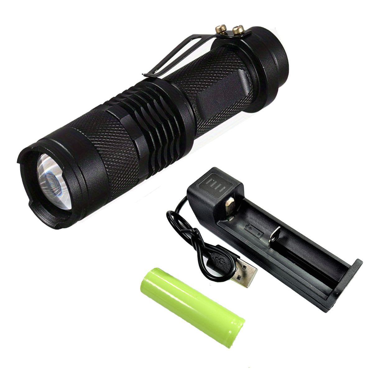 1pc Rechargeable Zoomable UV Flashlight Black Light 395nm,Ultraviolet  Flashlight Detector For Pet Urine Stain,Resin Curing,Scorpion Hunting