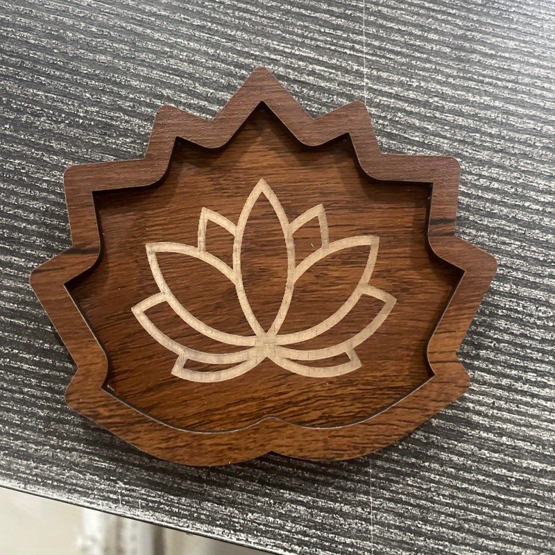 Meditation Crystal Stone Pad Wooden Crafts Seven Star Array Chassis Crystal  Ball Base Wooden Jewelry