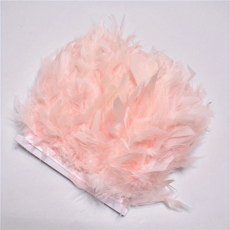  Plumas de pavo rosa de 6.6 ft con flecos de plumas para vestidos,  ropa, accesorios de costura, decoración, manualidades, ciruelas, azul real  : Arte y Manualidades