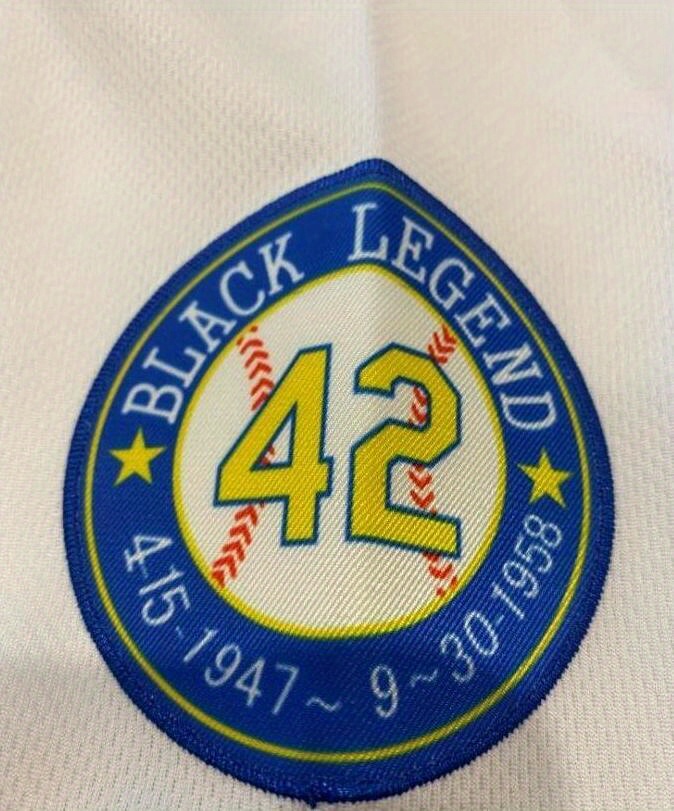 Men's Black Legend #42 Baseball Jersey, Retro Classic Baseball Shirt,  Breathable Embroidery Stitching Sports Uniform For Training Competition -  Temu Greece