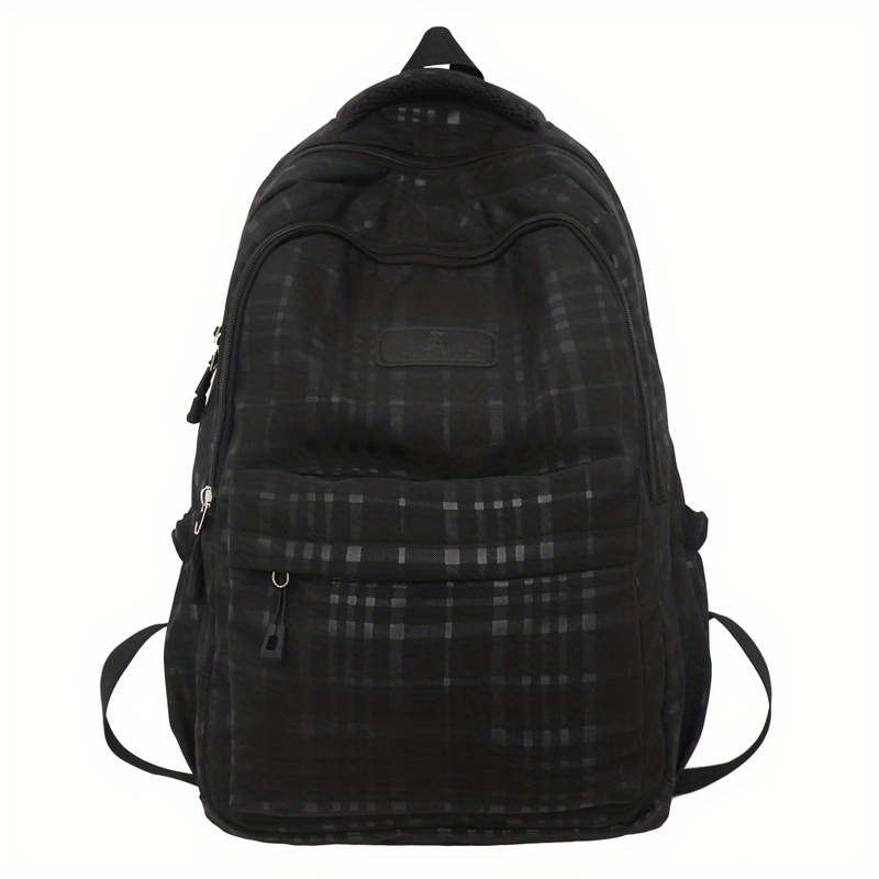 Men's Backpack Laptop Backpack Plaid Large Capacity Travel Backpack Daypack  Schoolbag - Temu