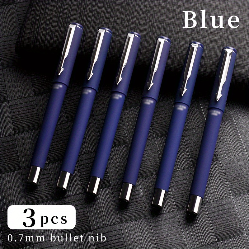 Rollerball Pen Bullet Tip 0.7mm 12 Pcs Titanium Steel Ballpoint Pen