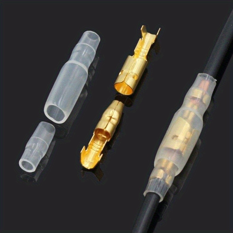 Lot de 20 connecteurs de moto en laiton de 4,0 mm pour mâles et femelles, bornes * pour câble de 1,0 mm à 2,5 mm, câblage électrique dur, tension de fonctionnement ≤ 36 V, pas besoin de batterie