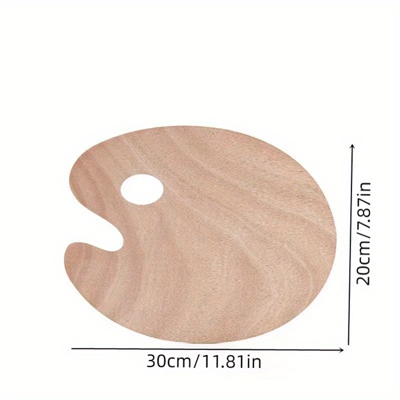 Wooden Paint Palette Artist Palette Painting Palette - Temu