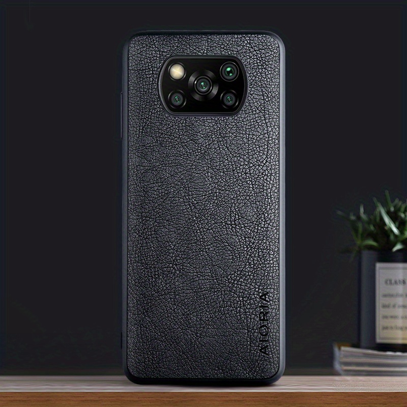 TEMU Case For Xiaomi Poco X3 Pro Luxury Vintage Artificial Leather Skin Coque Cover For Xiaomi Poco X3 Case