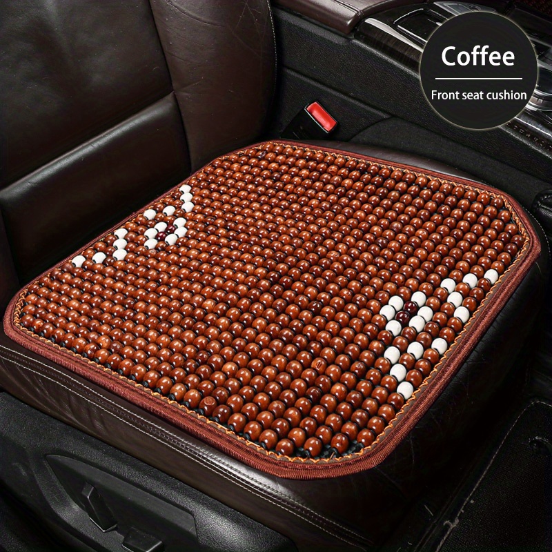 Car Cushion Summer Universal Wooden Beads Bamboo Sheet Cushion Breathable  Cooling Mat One-piece Wooden Beads Summer Cushion Seat Cushion - Temu