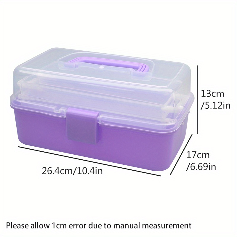 Three layer Folding Tray Transparent Plastic Container - Temu Canada