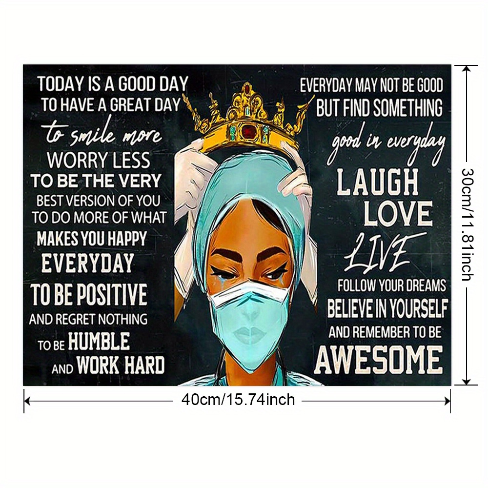 Nurse Today A Good Day A Great Day Canvas Poster Nurse Girl - Temu