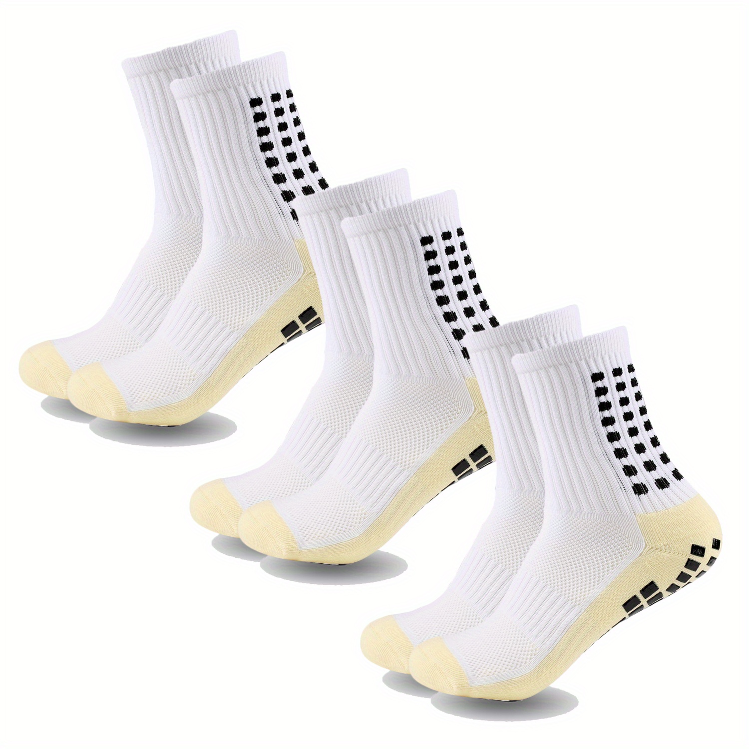 JUYANO 3 Pares Calcetines de Fútbol Antideslizantes para Hombre y  Mujer,Transpirable Calcetines Deporte Algodon Cómodo Calcetines de  Baloncesto Trekking Yoga Ciclismo Running Calcetas : : Moda