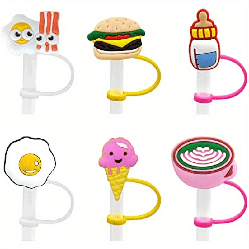 Lovely Cartoon Reusable Drinking Straw Plugs, Dustproof Spill-proof Straw  Cover For Stanley Cup Straws - Temu