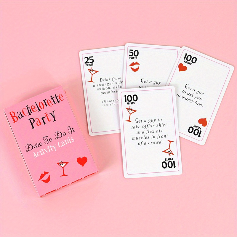 Gadpiparty 20 Unidades Cartão De Teste De Cartão De Jogo Cartões De Escrita  De Jogos Divertidos Jogos De Despedida De Solteira Cartas De Jogo Bebendo