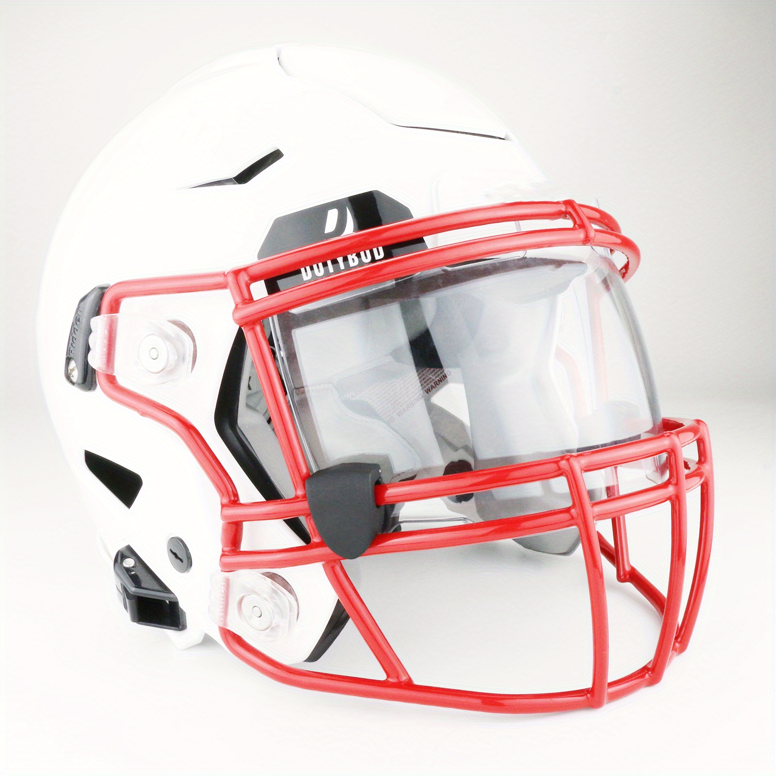 La visera de fútbol es fácil de instalar, visera de fútbol americano,  máscara de casco, gafas de casco de fútbol. FV209 plateado (el casco no  está