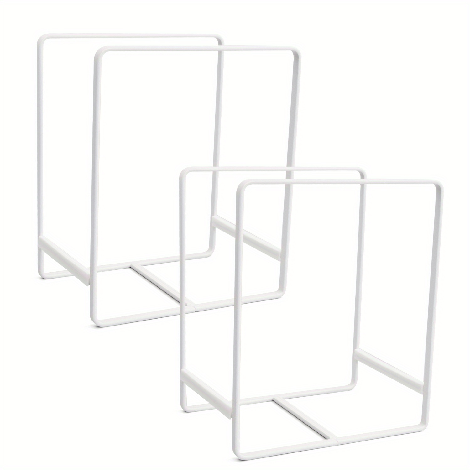 2pc Metal Cupboard Dish Rack Lid Holder