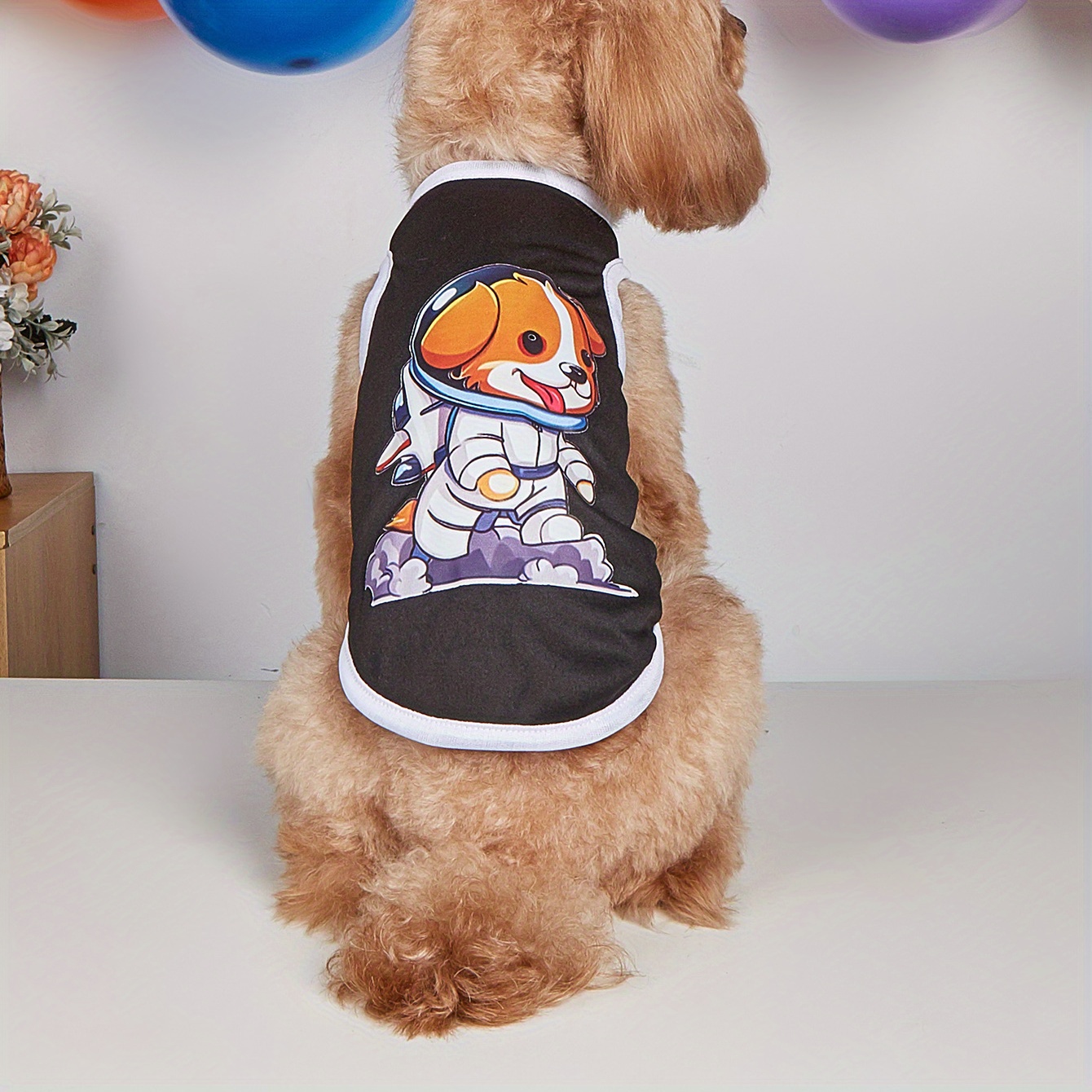 1pc breathable astronaut dog graphic pet vest summer parties - Temu Georgia, image size:1340x1340
