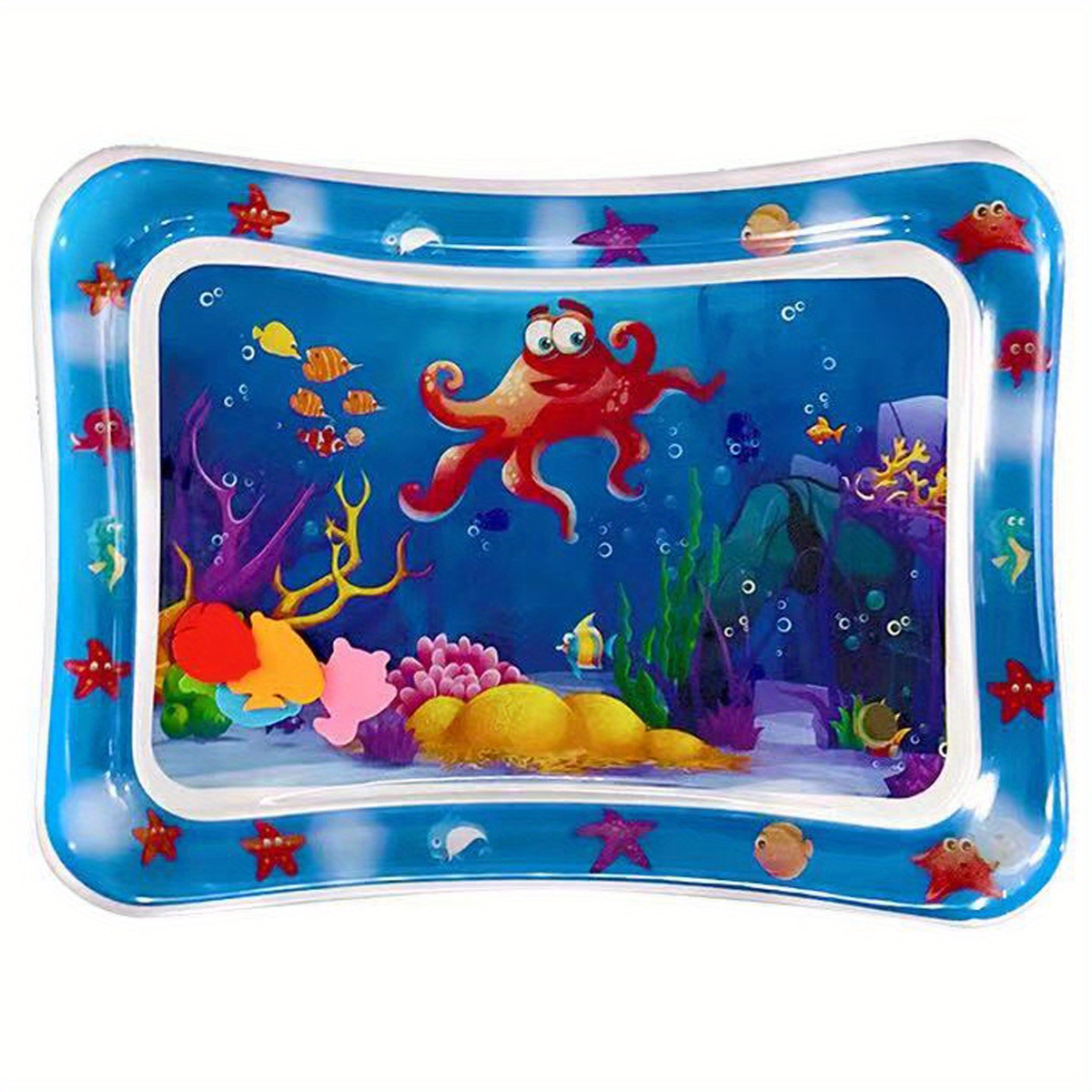 Coussin d'eau: Bébé Jouet Cadeau Activité Tapis de jeu Gonflable Tapis de  jeu sensoriel Bébé Ventre Temps Gifle Intérieur Petit Coussin 3 6 9 Mois  Nouveau-né Garçons Filles Toddler F