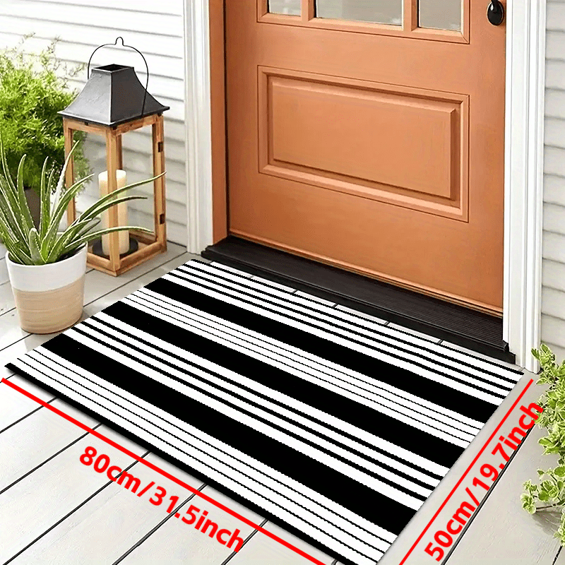 Inyahome Black and White Doormat Entrance Door Mats Indoor Outdoor Washable  Rug Entryway Mats for Inside Outside House Doormat - AliExpress