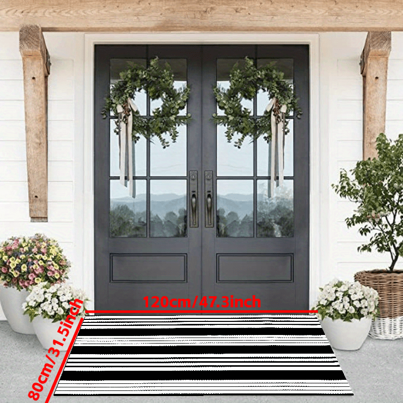 Modern Entrance Front Door Mats Non-Slip Washable In/Outdoor Floor Rug  Kitchen