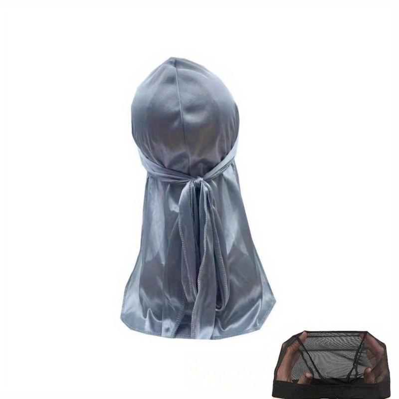 Pañuelos de punto de satén sedoso para hombre, turbante de encaje, Durag  Doo, pañuelo para la cabeza de motorista, suave, accesorios para el cabello  - AliExpress
