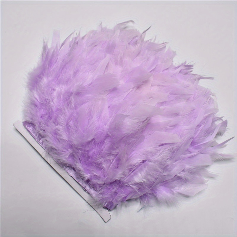 Plumas de pavo rosa de 6.6 ft con flecos de plumas para vestidos,  ropa, accesorios de costura, decoración, manualidades, ciruelas, azul real  : Arte y Manualidades
