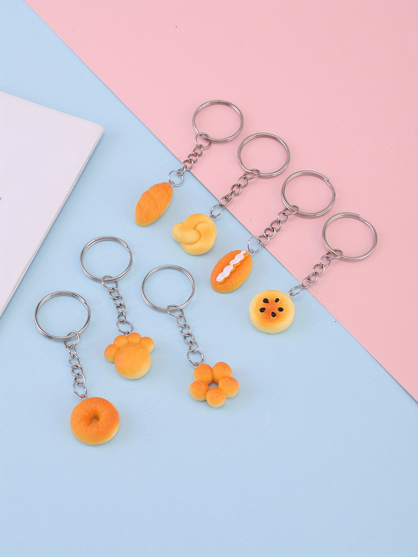 Cute Bread Food Toy Keychain Accessories Girls 7 Different Temu