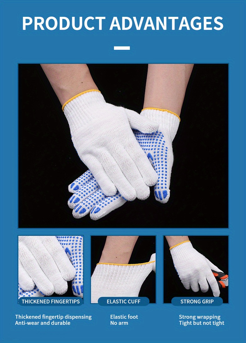 Safety Work Gloves cotton Thread Dispensing Gloves - Temu